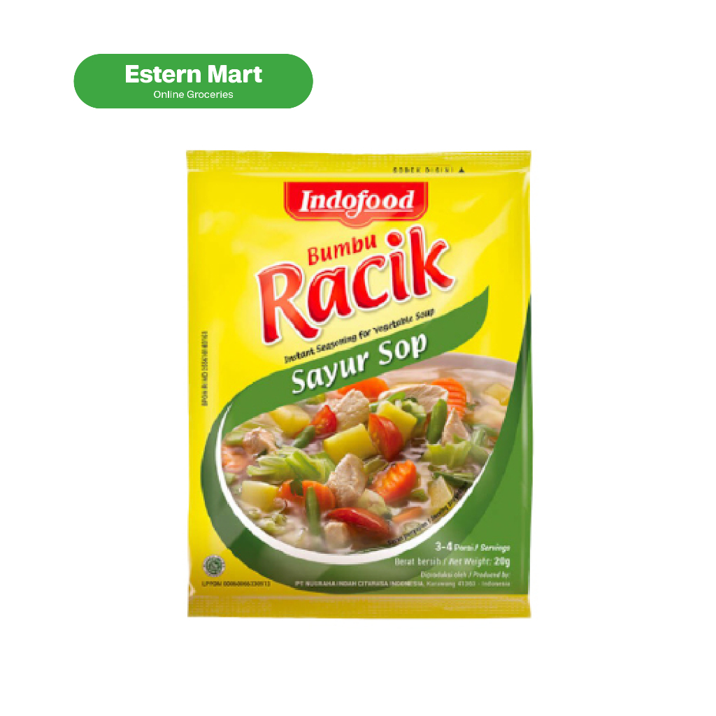 

Indofood bumbu racik sayur sop | bumbu instan sayur sop | bumbu bubuk sayur sop | bumbu masak