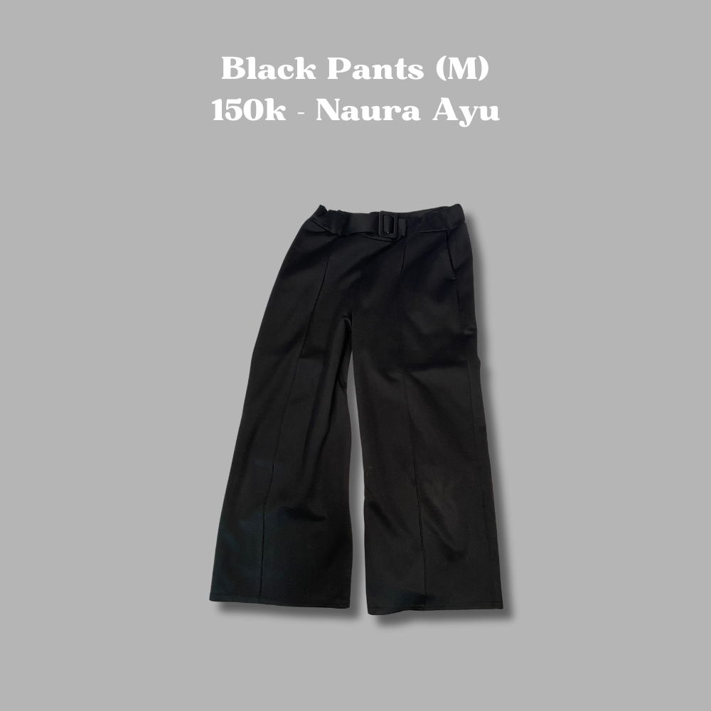 Black Pants Size M - Naura Ayu