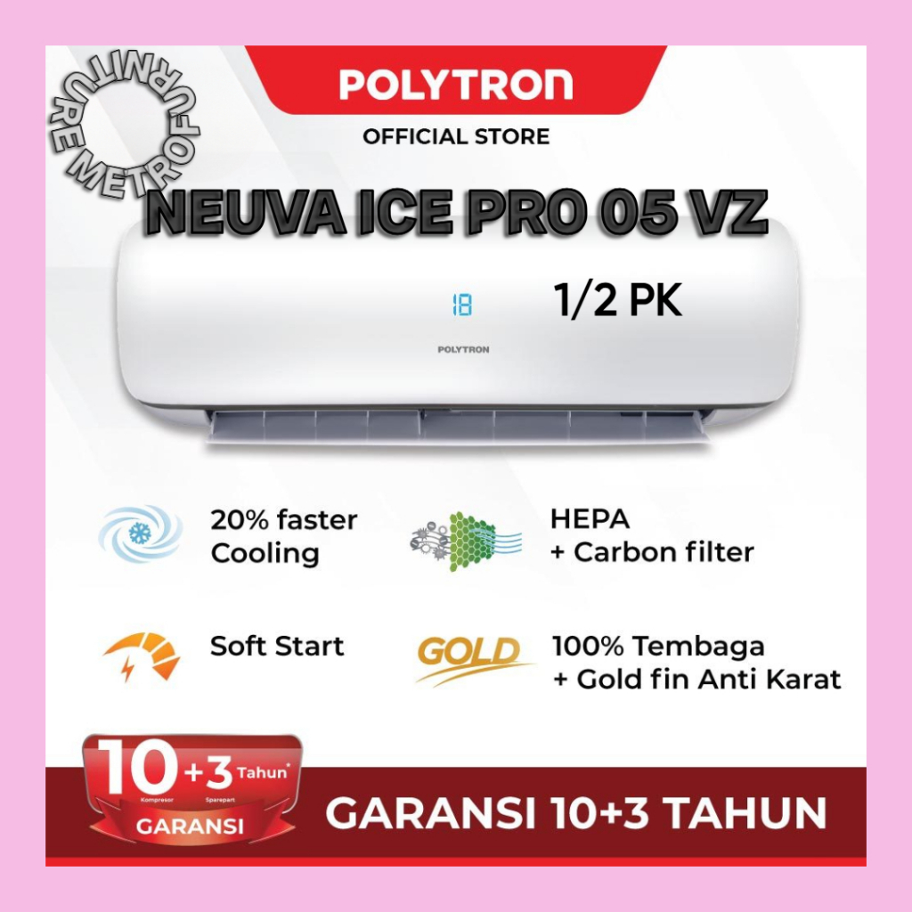 AC POLYTRON 1/2 PK NEUVA ICE AC POLYTRON 1/2 PK PAC 05 VZ FREE ONGKIR SERANG KOTA