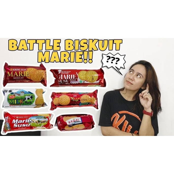 

Makanan Camilan Biskuit Marie Susu Khong Guan 160 Gr, Monde Marie Milk 125 Gr, Roma Mari Susu 115 Gr, Khong Guan Marie Roll 225 Gr, Asia ATB 180 Gr, Marie Roomboter 250 Gr