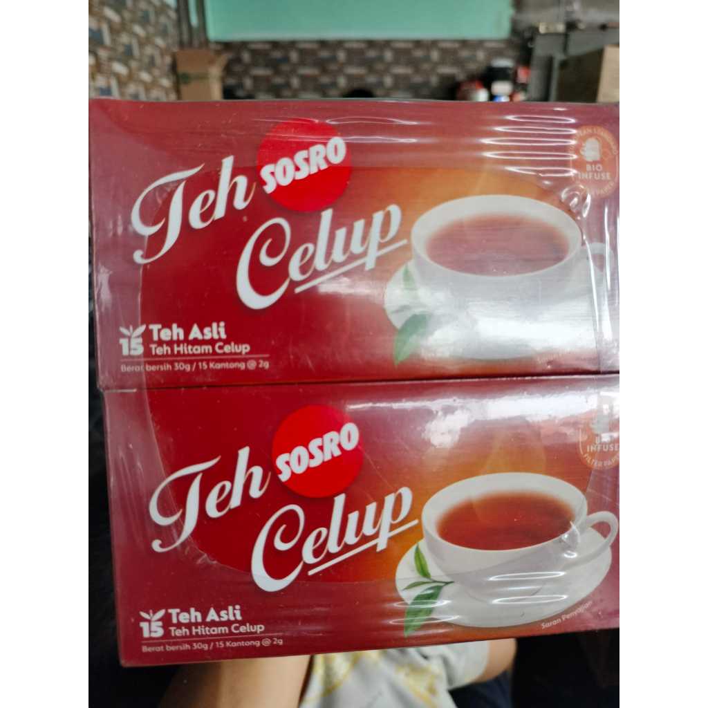 

Teh Celup Sosro 10 Kotak (1 kotak isi 15 teh celup)