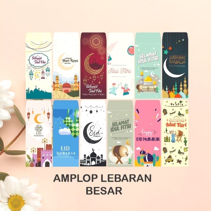 

AMPLOP LEBARAN /IED MUBARAK/IDUL FITRI/RAMADHAN KAREEM/AMPLOP LEBARAN MOTIF RANDOM