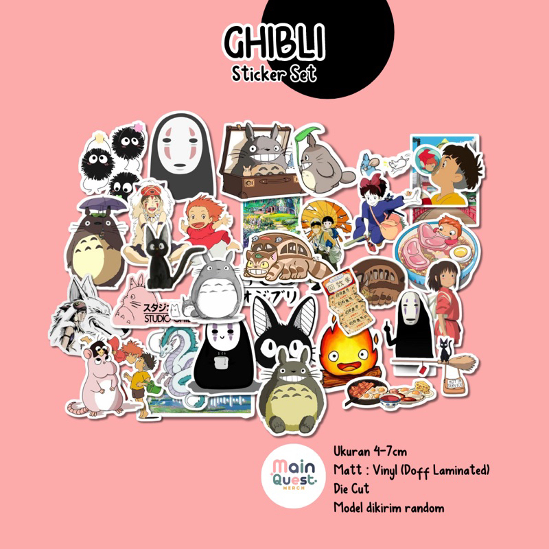

Sticker Ghibli | Sticker Aesthetic / Sticker Tumblr / Sticker Laptop / Sticker Anti Air / Sticker Vinyl / Sticker Die Cut / Sticker Kpop / Sticker Cute
