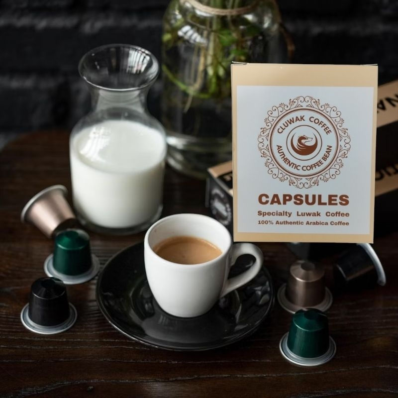 

KOPI KAPSUL PREMIUM COFFEE CAPSULES CLUWAK ARABICA 100% COFFEE AUTHENTIC COFFEE BEAN SPECIALTY LUWAK COFFEE [ JAMIN ORIGINAL GP ]