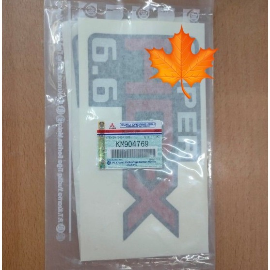 sticker stiker canter tulisan super HDX 6.6 original KTB per biji