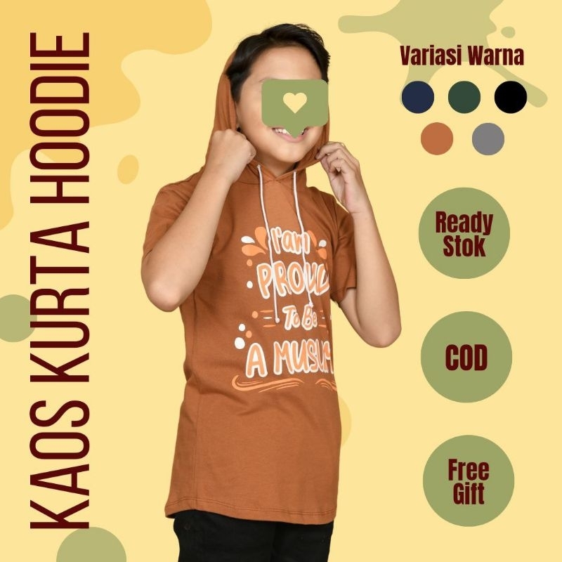 Baju Kurta Kaos Hoodie Anak Remaja laki Laki Dakwah