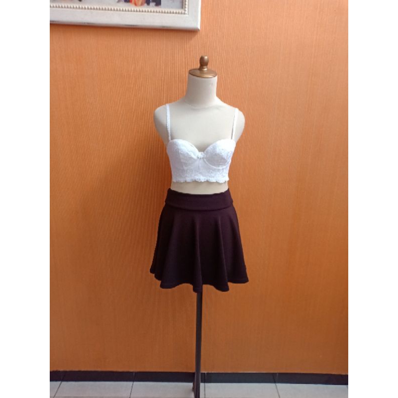 BRA bralete wanita putih HUGGE BRIDAL cewek XS cute S sz 30A 32A A70 tank MEWAH sexy