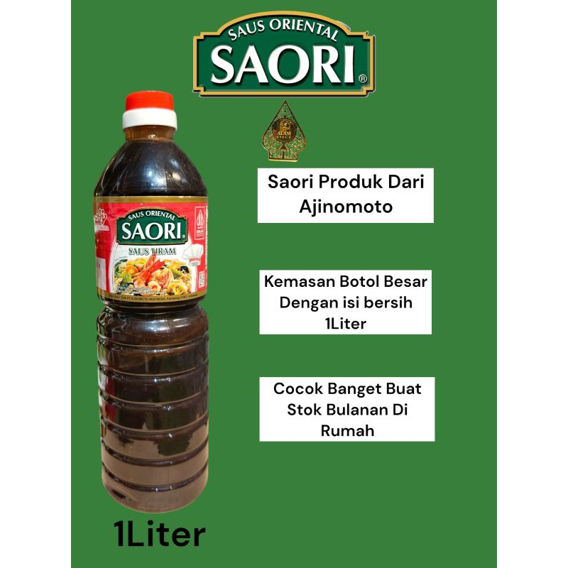 

SAORI SAUS TIRAM Saus Oriental kemasan botol 1L