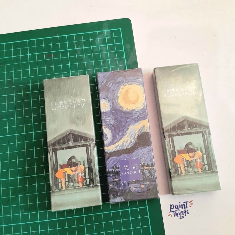 

Pembatas kertas buku 30pcs/set Desain Hayao Mizayaki/Van gogh