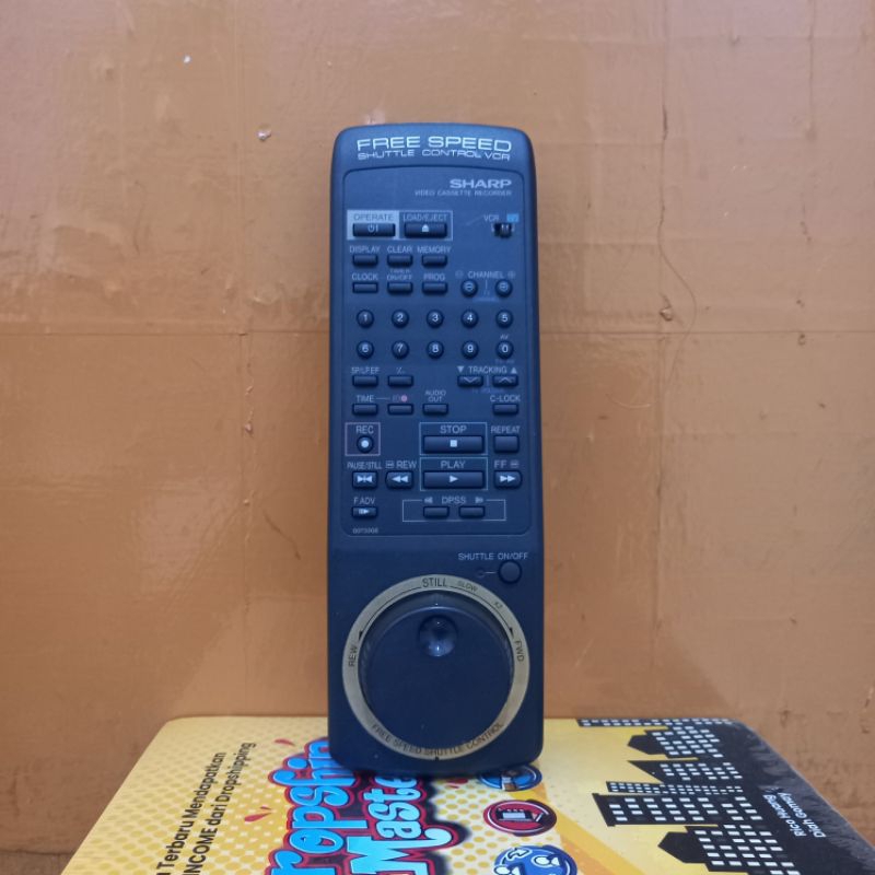 REMOTE ORIGINAL VIDEO CASSETTE RECORDER SHARP