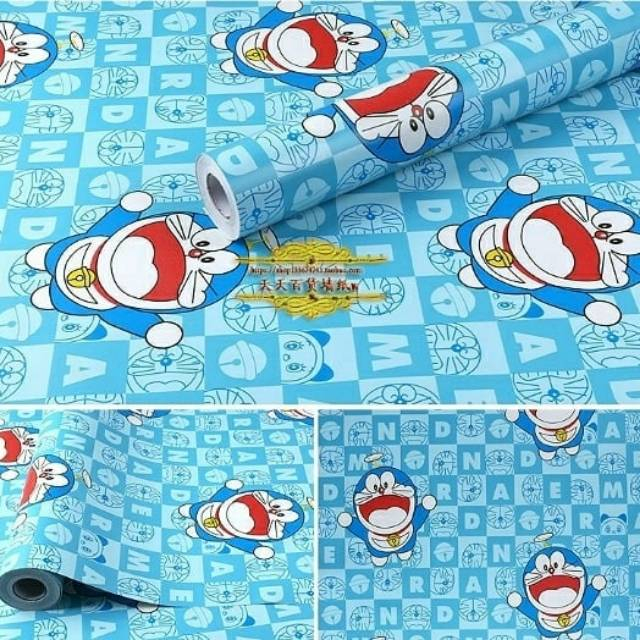 Wallpaper Dinding Sticker Doraemon Kotak