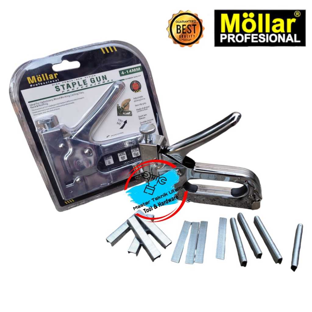 

MOLLAR Staples Tembak 3 In 1 Tacker Stapler Staples Perekat Powerfull Streples Tembak 3IN1