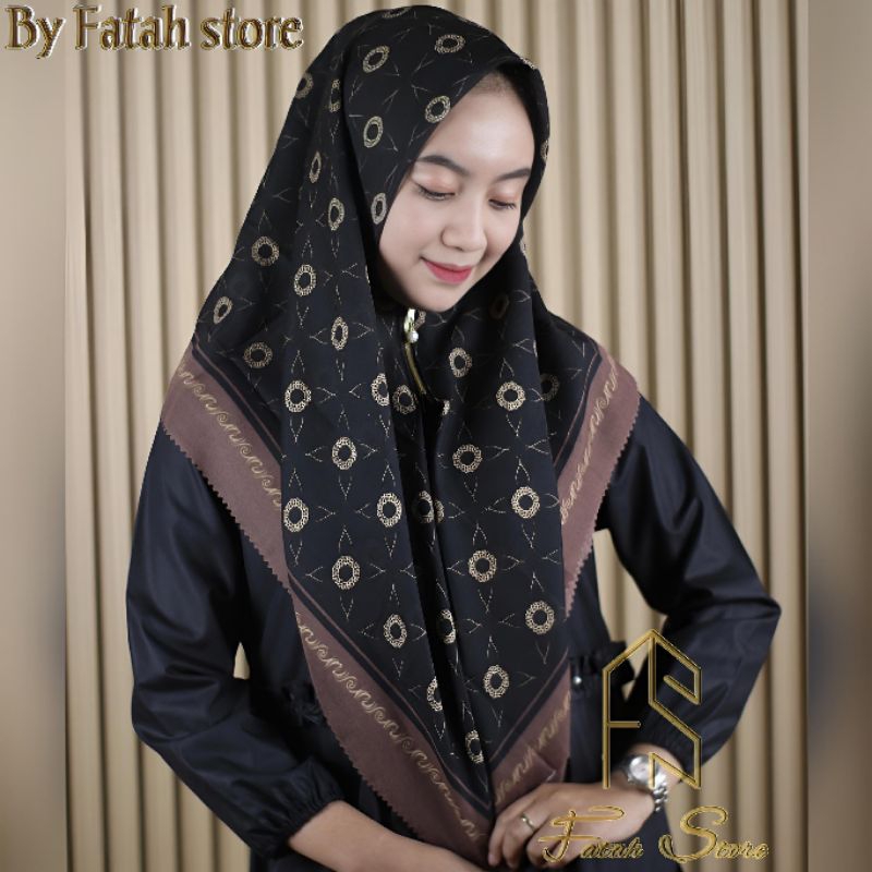 | COD | hijab instant resleting dagu / kerudung zipper voal premium / kerudung motif
