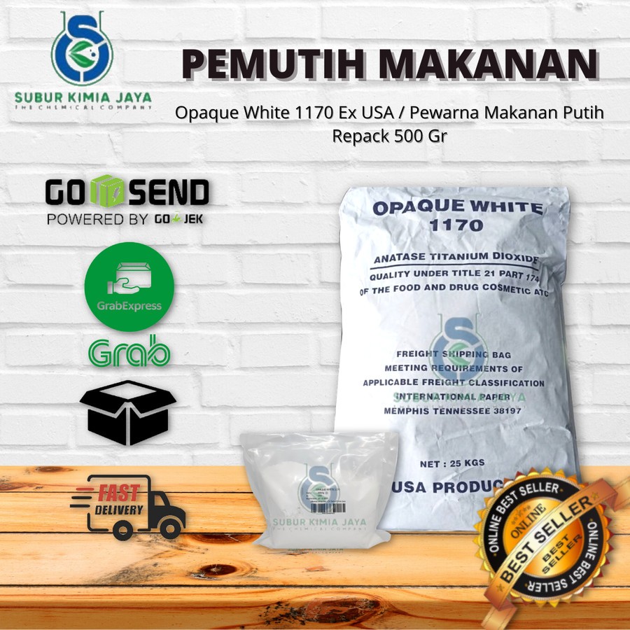 

Opaque White 1170 Ex USA / Pewarna Putih Makanan 500 Gr