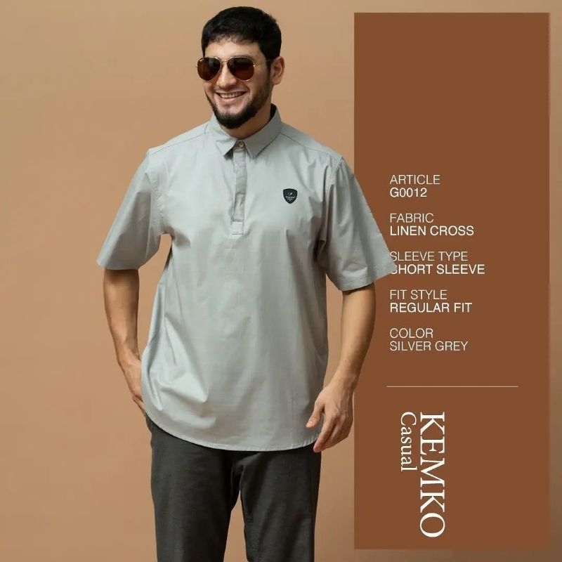 SAMASE KEMKO CASUAL G001 - LENGAN PENDEK || KOKO MUSLIM SAMASE