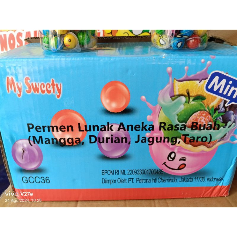 

Permen Lunak Mini Halal Rasa Beragam Isi 120 Pcs/Toples