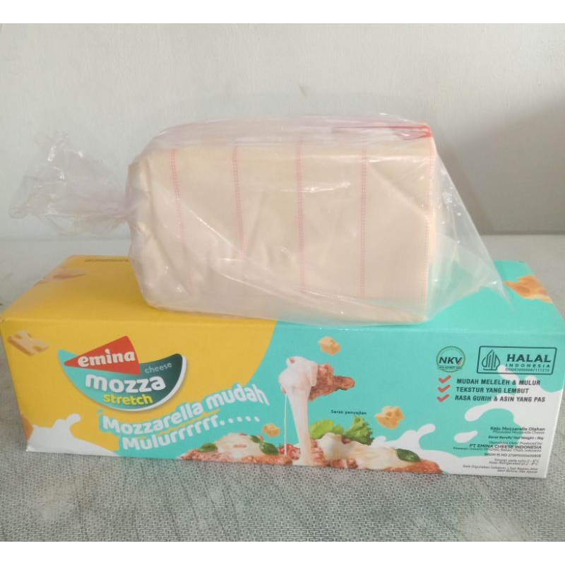 

Keju mozarella emina -+ 1kg repack