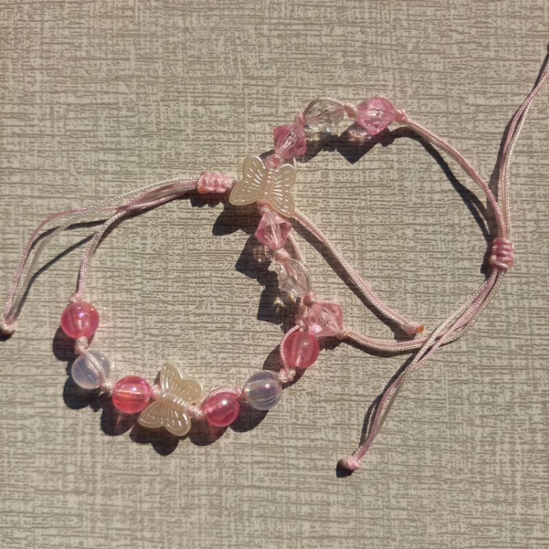 gelang tali giok pink | gelang aesthetic