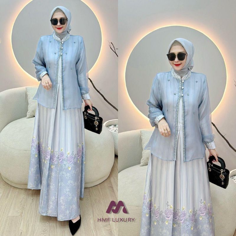 ALIFIA DRESS 2 IN 1 BY HMF LUXURY ORIGINAL