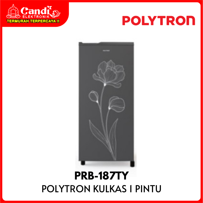 POLYTRON Kulkas 1 Pintu 172 Liter PRB-187TY