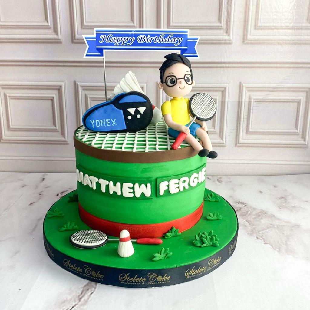 

Kue Ulang Tahun/Birthday Cake/Kue Ultah Tema Badminton/Kue Birthday Jakarta/Badminton cake