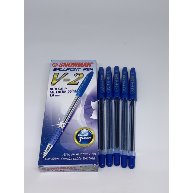 

Pulpen Ballpoint Pena Pen Snowman V-2 V2 Hitam 1.0 mm Medium 1 Pcs
