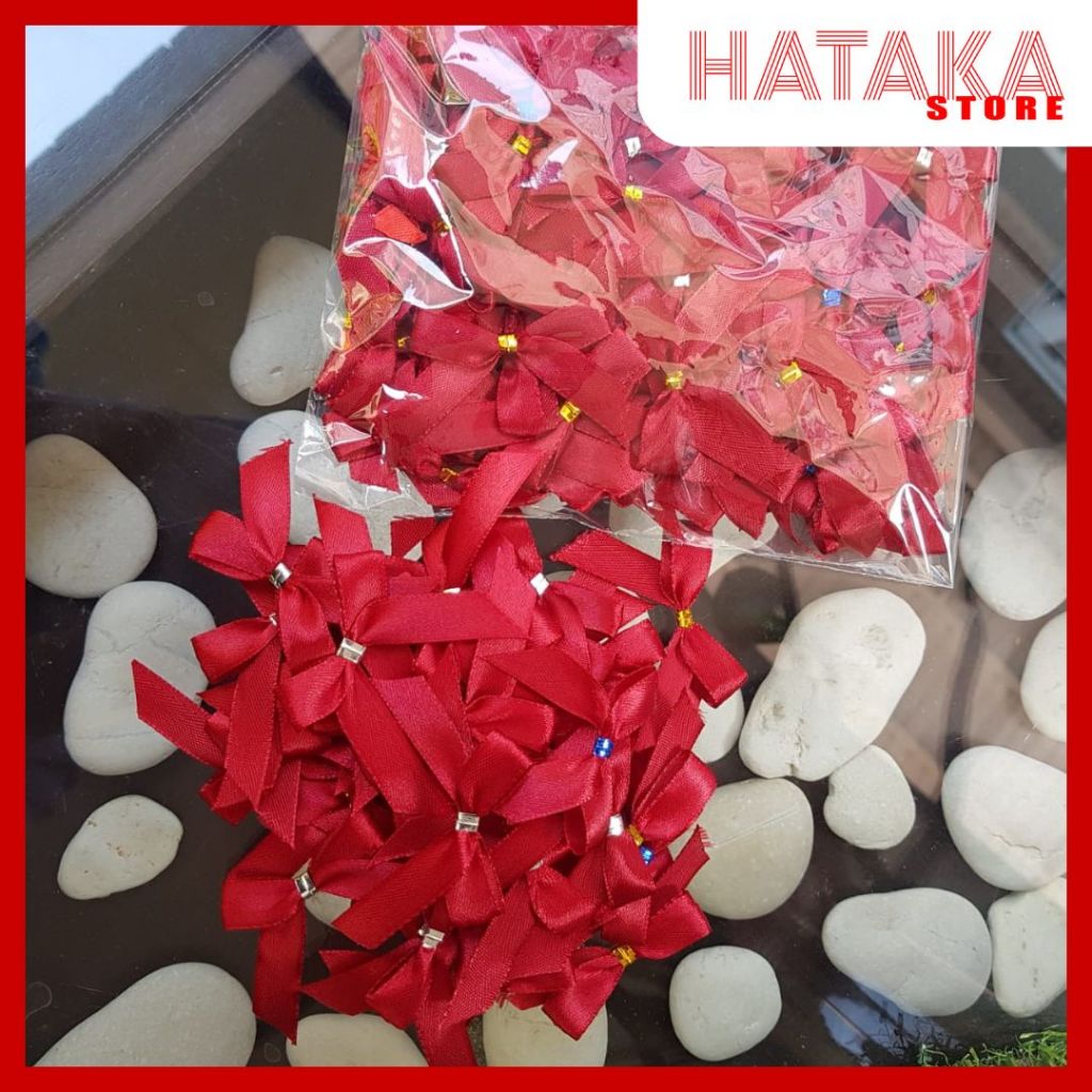 

(100pcs) Pita Sovernir Tempel Pita Souvenir Siap Pakai Pita Satin