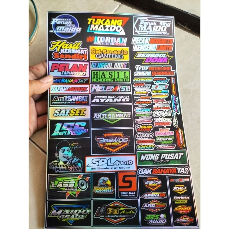 

STIKER KATA KATA | STIKER PACK | STIKER 1 LEMBAR | STIKER HOLOGRAM