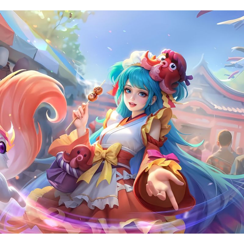 Costume Floryn Summer Skin - Yatai Waitress Mobile Legends Bang Bang