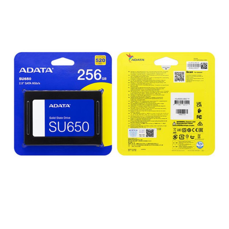 SSD SATA ADATA SU650 256GB