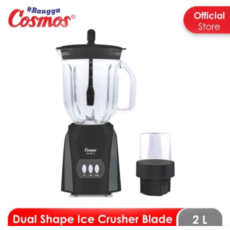 BLENDER COSMOS CB 281G - BLENDER COSMOS GELAS KACA - BLENDER COSMOS 2 LITER - COSMOS CB 281G - BLEND