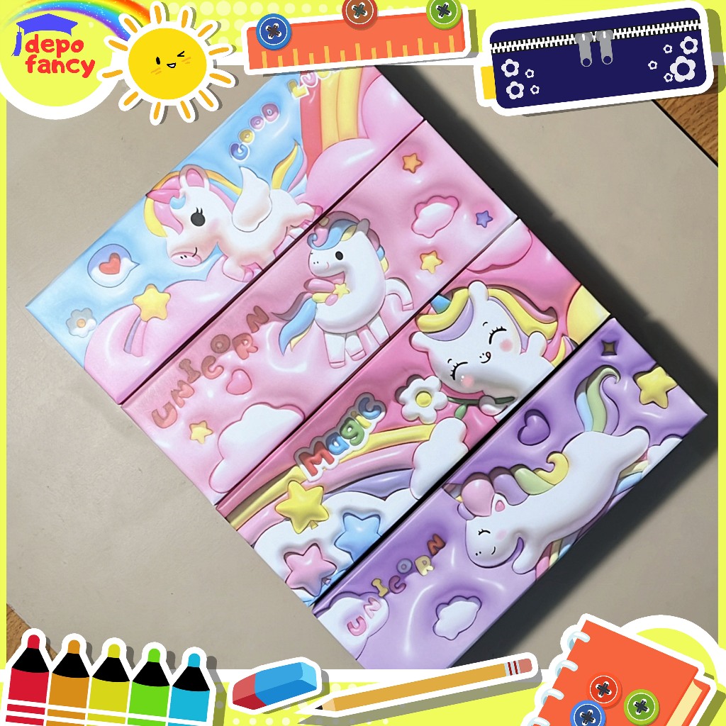 

Kotak Pensil Kardus Magnet KAX210-70 / Pencil Case / Tepak Pensil / Boks Pensil / Box Pen