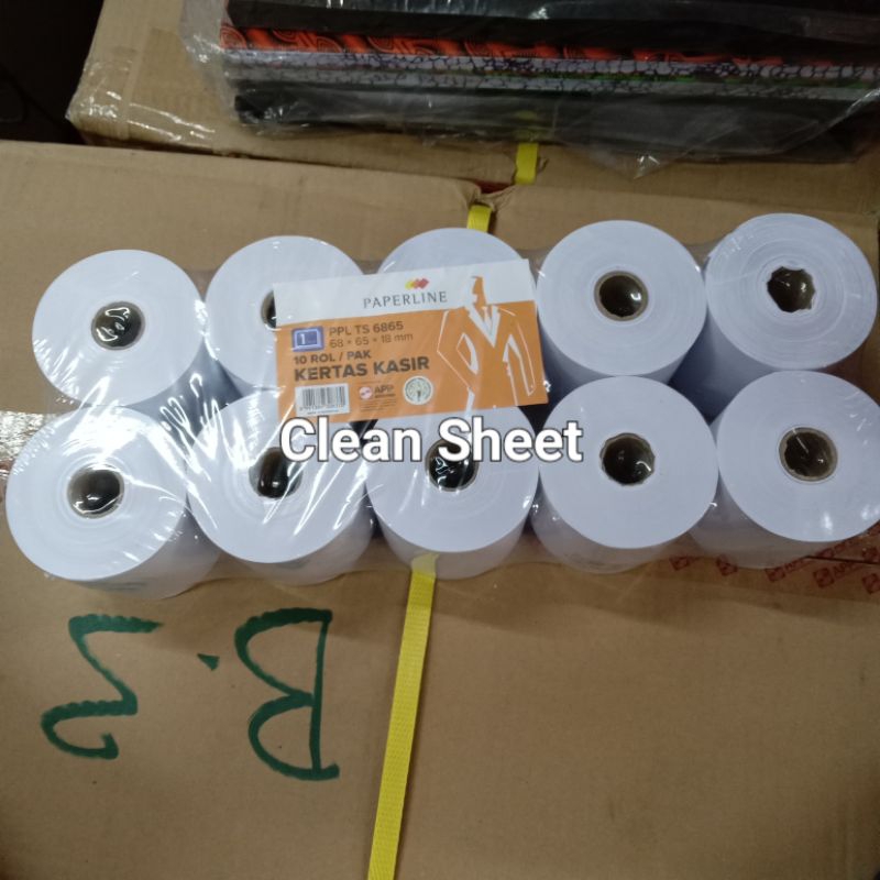 

10 roll kertas kasir ppl 68mm x65mm x 18mm