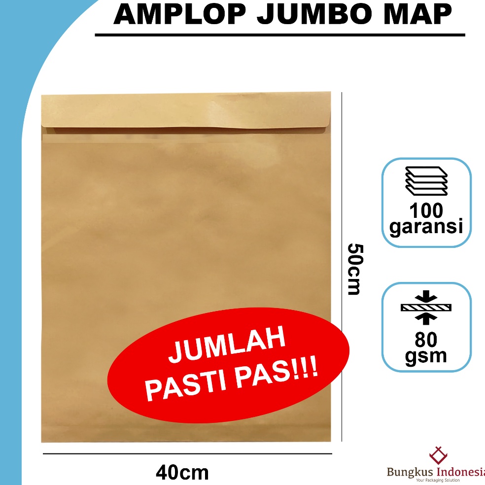 

Amplop Coklat Jumbo Q1 4x5cm Jumbo Map BWQVM934