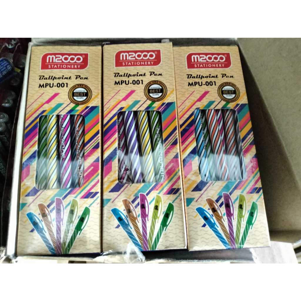 

Pena Ulir M 2000 Pena Bolpoint Ekonomis dan terlaris (1 Box 12 Pcs)