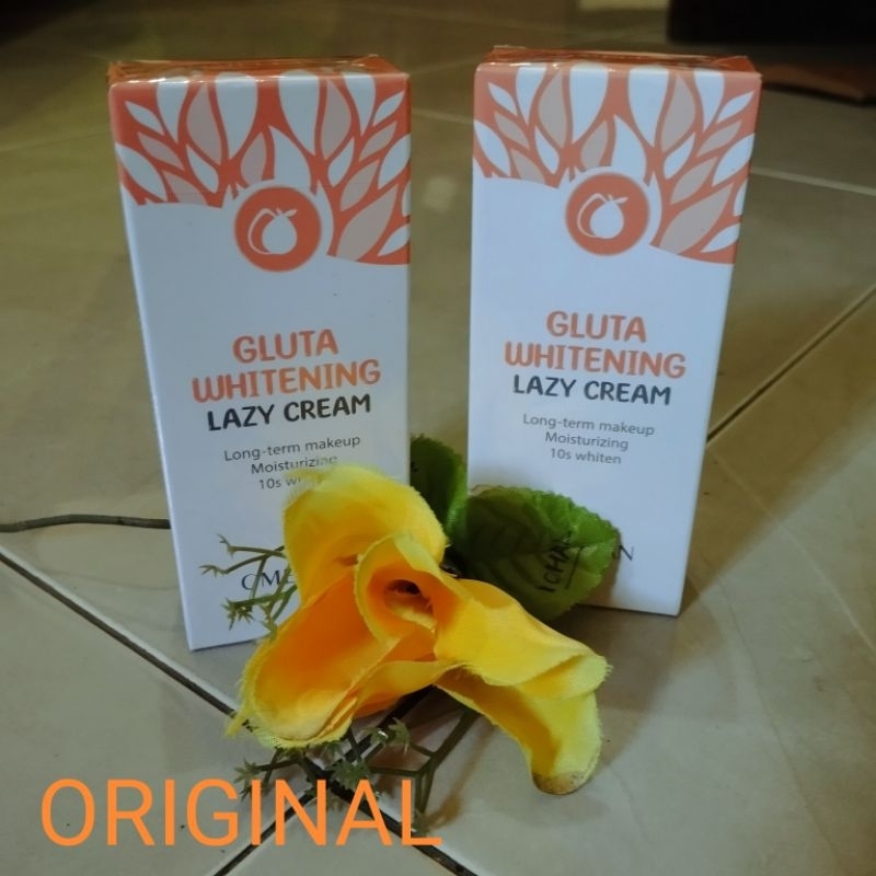 GMEELAN GLUTA WHITENING LAZY CREAM - GMEELAN DAY CREAM SET PEMUTIH WAJAH SKINCARE