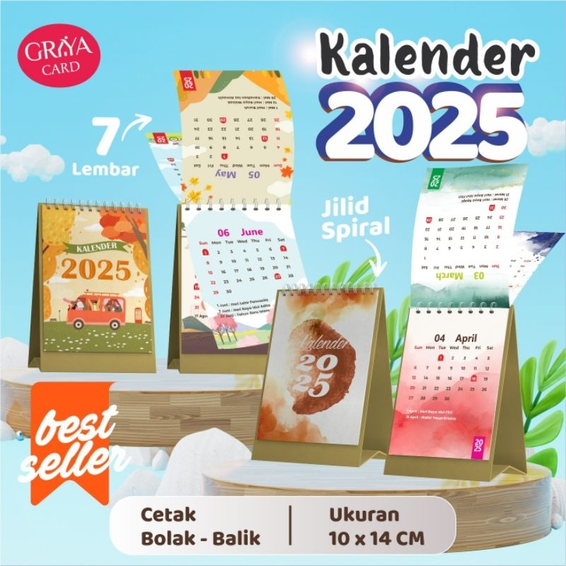 

KALENDER MEJA | KALENDER SEDANG | UK 10 X 14CM | KALENDER MURAH | KALENDER DUDUK