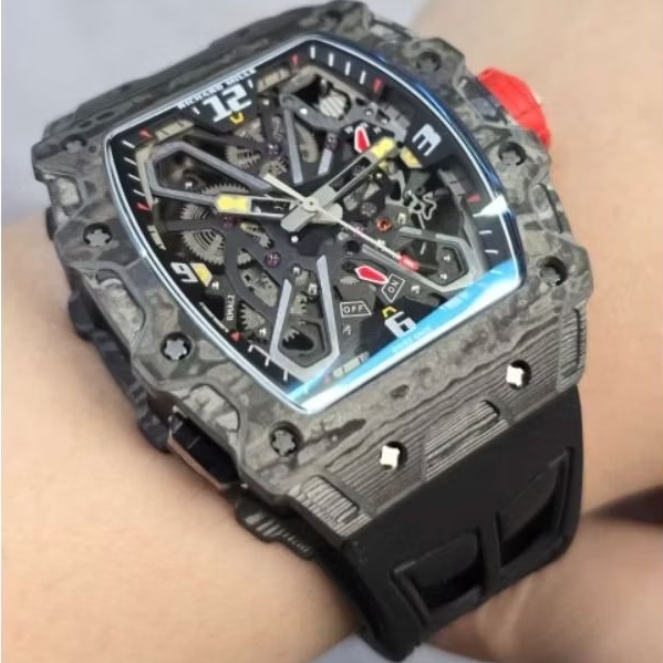 Jam tangan Automatic Swiss ETA RM Rafael Nadal 35-03 Carbon Rubber strap fullset