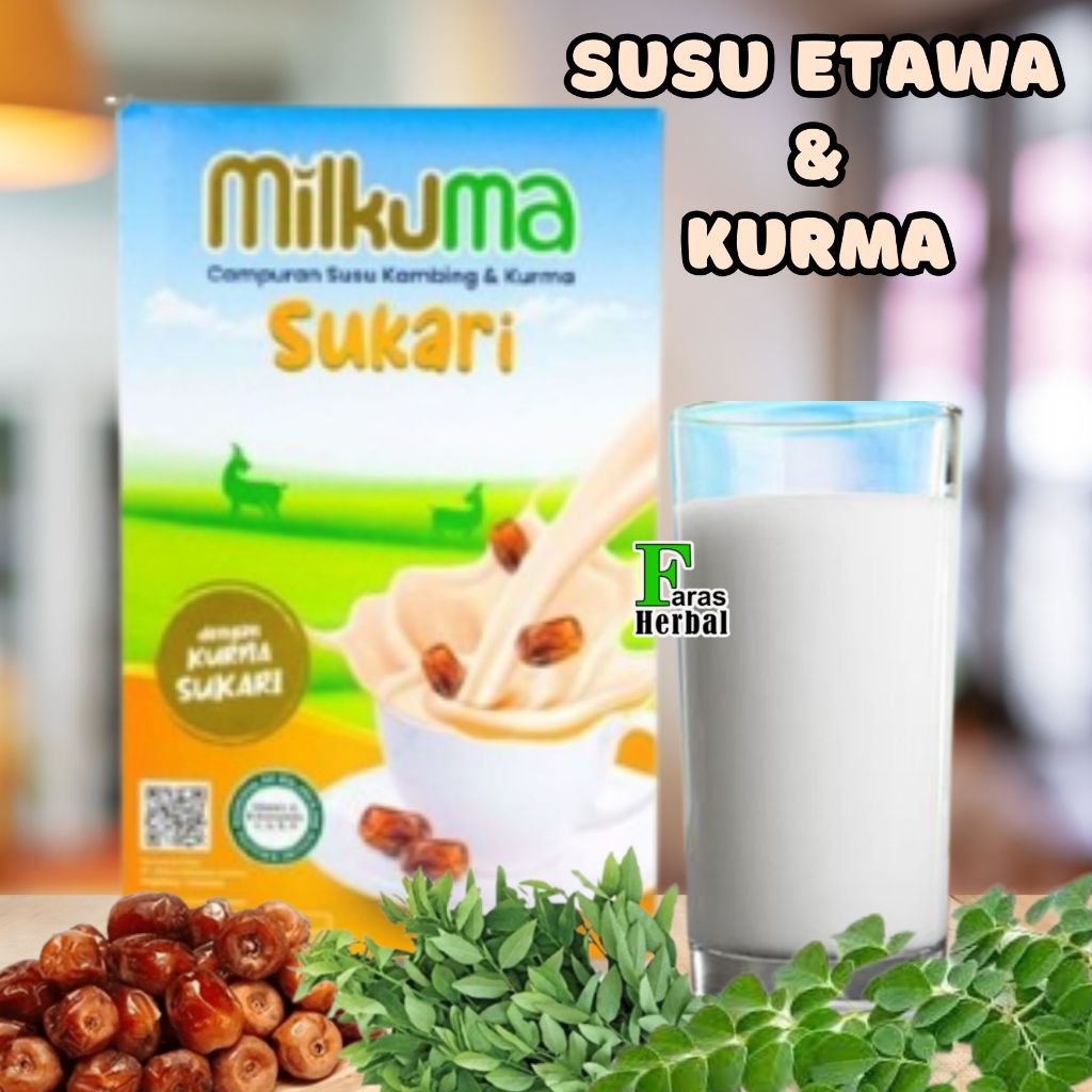 

Susu Kambing Etawa MILKUMA SUKARI | 200 Gr | Dengan Kurma Sukari Asli Original Yang Rasanya Lezat Dan Berkhasiat Bagi Tubuh