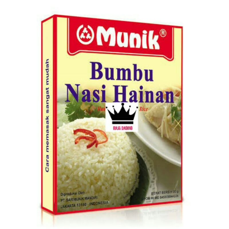 

MUNIK BUMBU NASI HAINAN