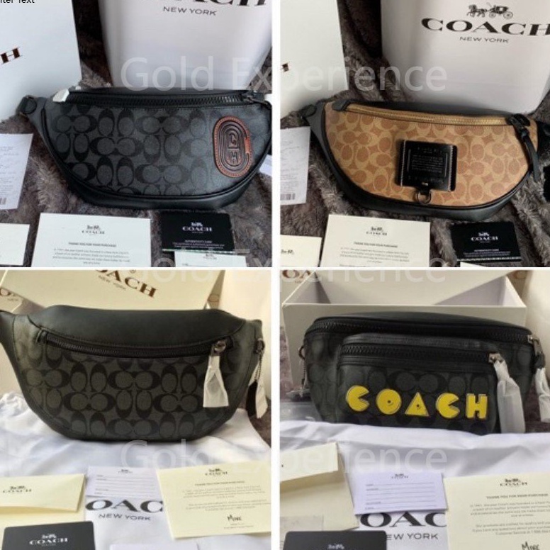 Paling Diminati Coach Waistbag Tas kurir pria Tas pinggang Pria TAS