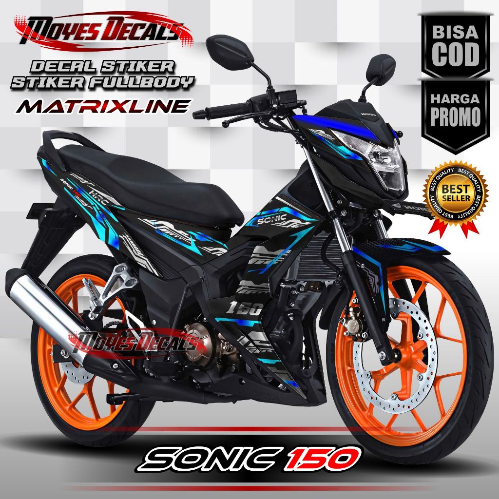 Decal Motor Sonic 150R - Stiker Motor Sonic 150R Fullbody Premium - Variasi Motor Honda Sonic 150R M