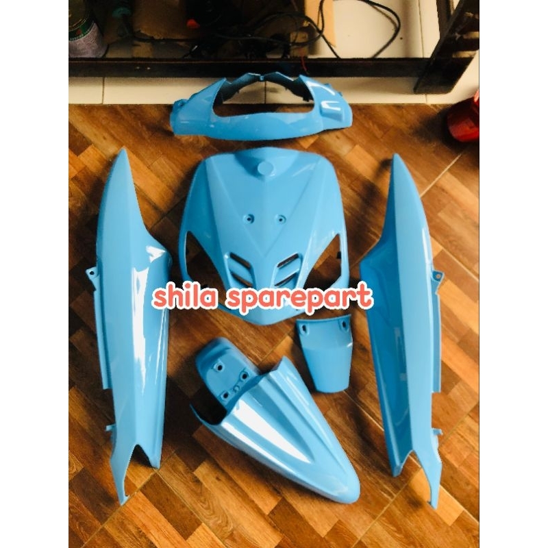 COVER FULL ALUS BODY YAMAHA MIO SPORTY WARNA BIRU LANGIT