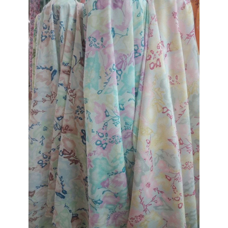 bahan /kain diamond motif kembang