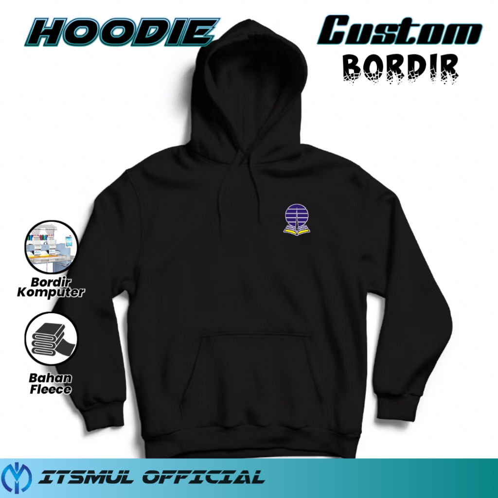 Hoodie Universitas Terbuka Bordir Jaket UT Bordir