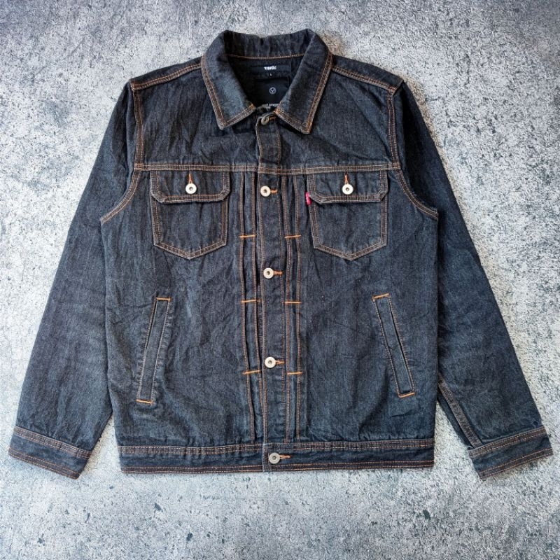 MOHON BACA DESKRIPSI..VASTIC VAST PRAGMETIC JAPANESE CUTTING TRUCKER DENIM
