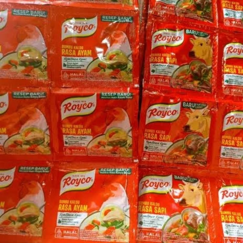 

ROYCO Bumbu Kaldu Penyedap Rasa Sapi/Ayam 9gr (1 renteng isi 12pcs)