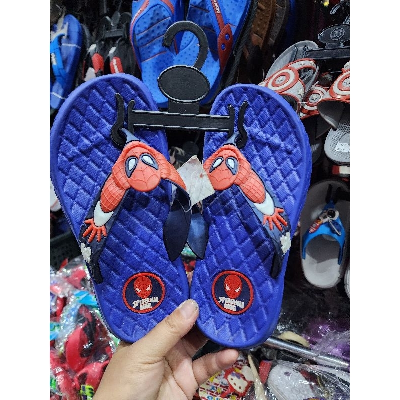 Sandal Jepit Kinbos K9335-T Motif Spiderman