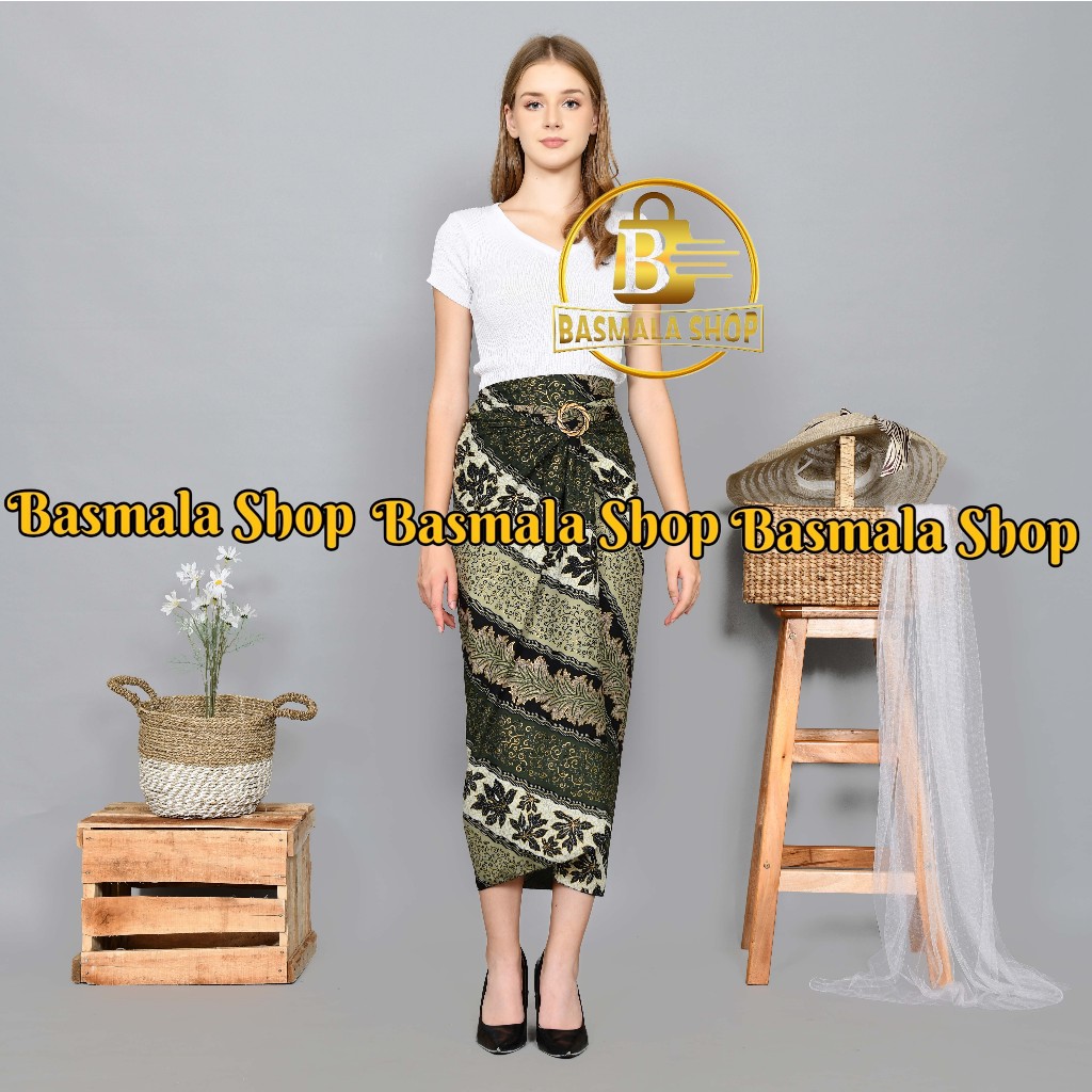 BATIK//Lilit batik bawahan kebaya motif biru kellor 110 cm panjang 150 cm/Rok lilit batik motif mode