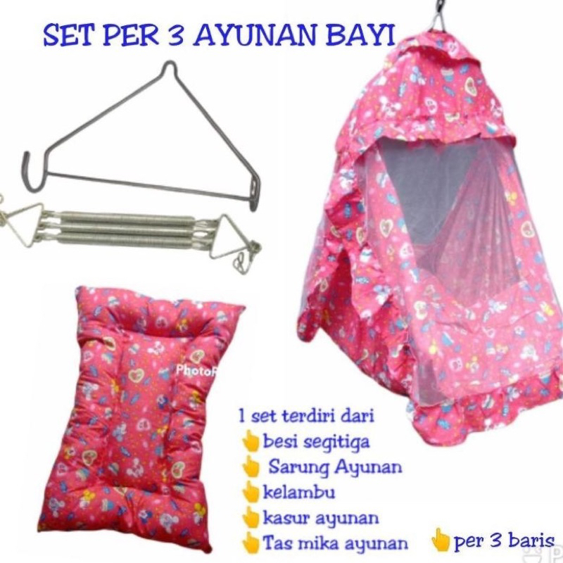 Ayunan bayi Karakter Ayunan 5 in 1 Ayunan Kelambu Bayi
